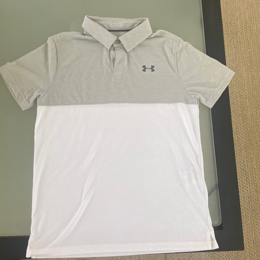 boys under armour collared shirt size youth large
